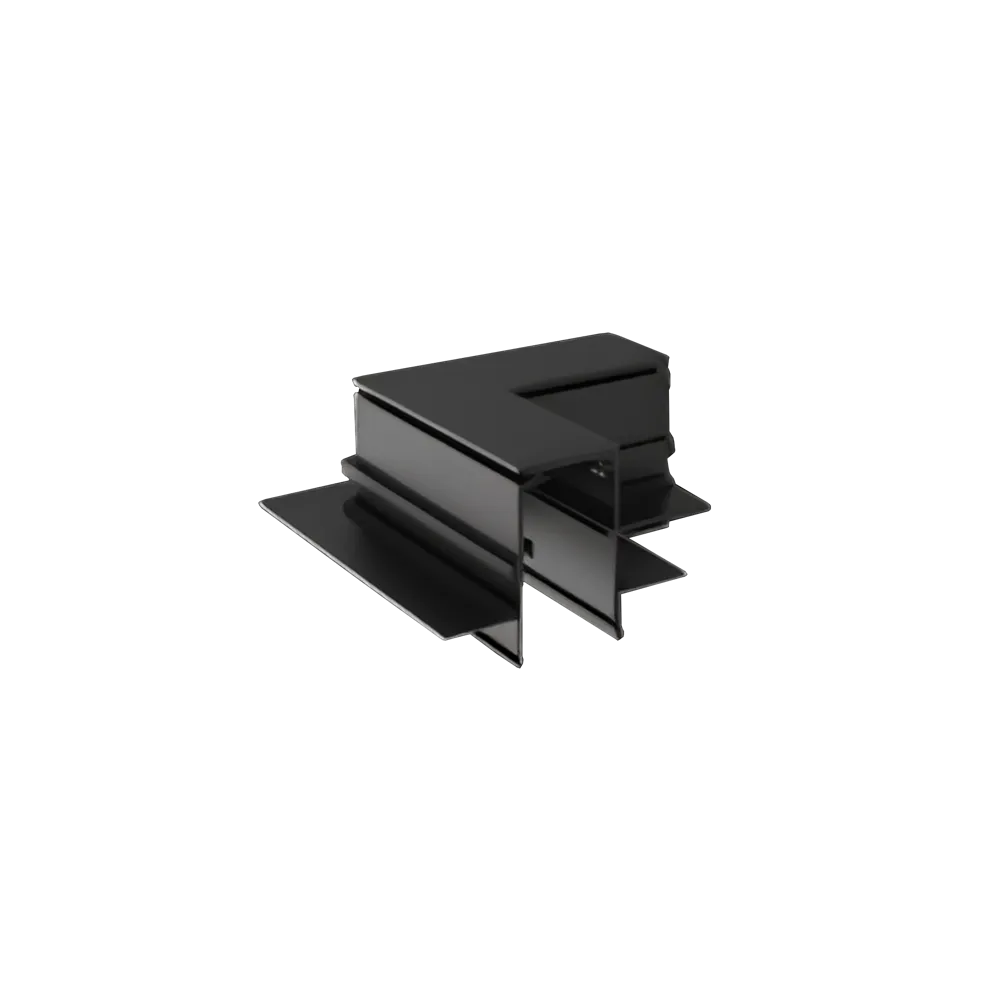 Magnetic Track Lights Trimless Recessed Track L-shaped splicing Size:95x95x46.5mm Black