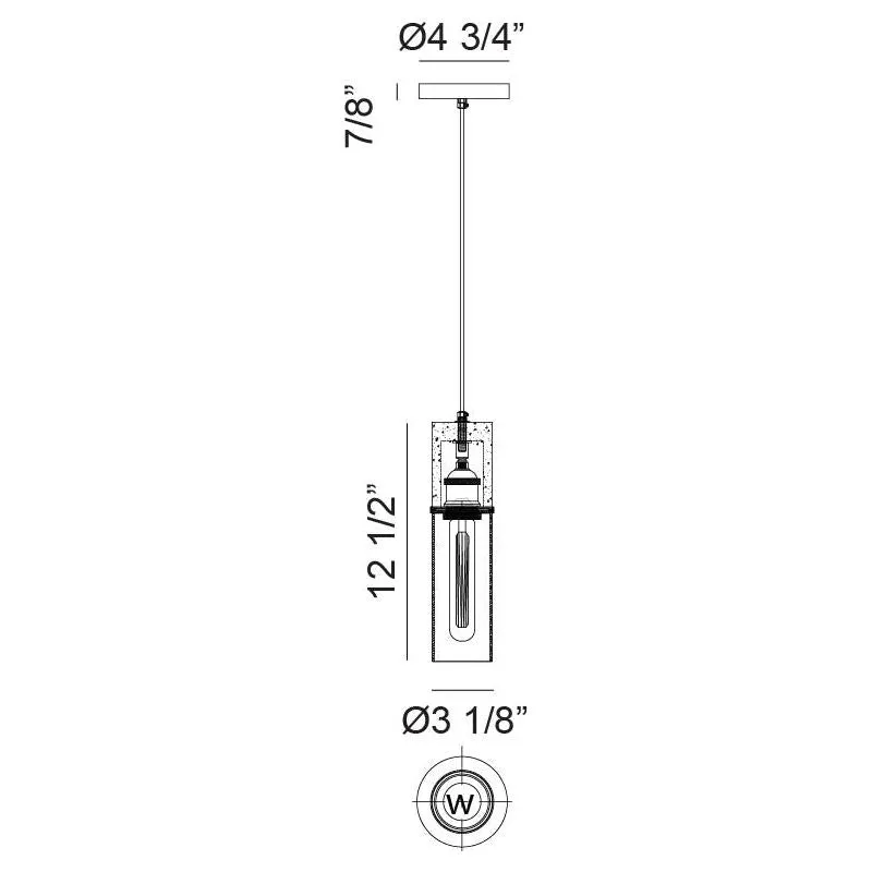 Marmor 1-Light Pendant
