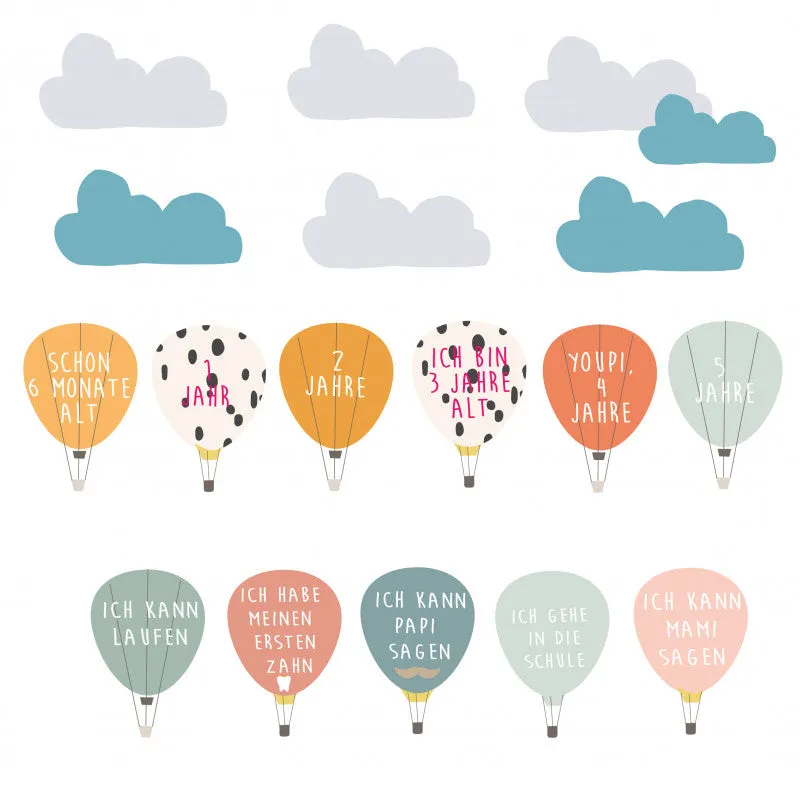 MIMI'lou Height Chart Wallsticker - Safari (English)