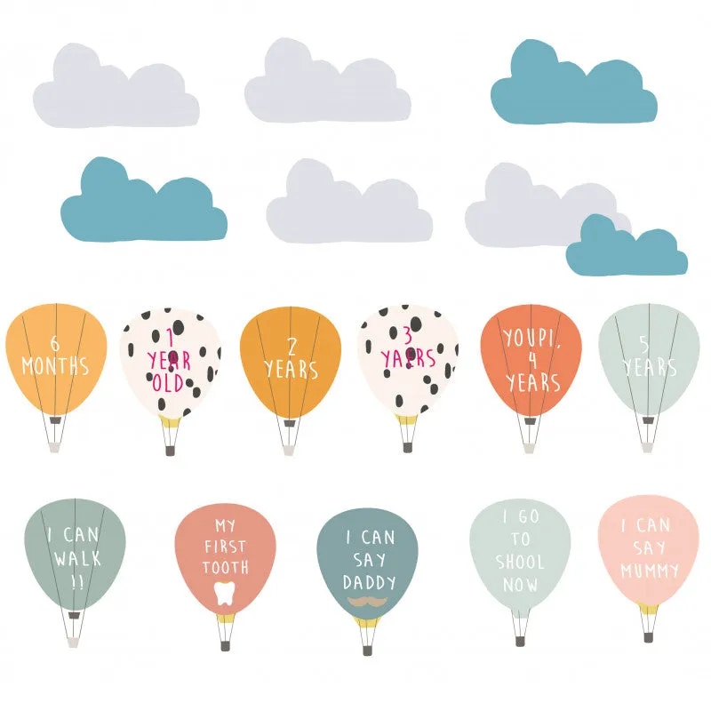 MIMI'lou Height Chart Wallsticker - Safari (English)