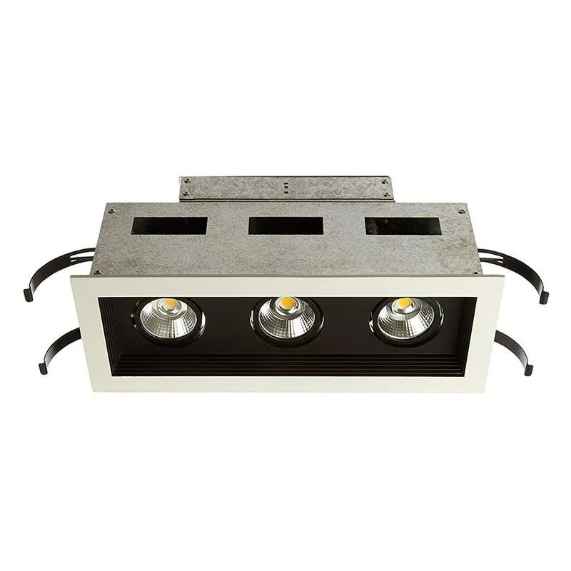 Mini Multiple Spots Three Light Recessed Trim and Housing