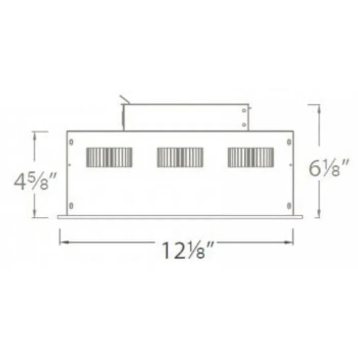 Mini Multiple Spots Three Light Recessed Trim and Housing