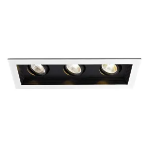 Mini Multiple Spots Three Light Recessed Trim and Housing