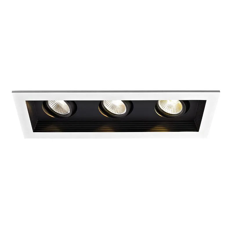 Mini Multiple Spots Three Light Recessed Trim and Housing
