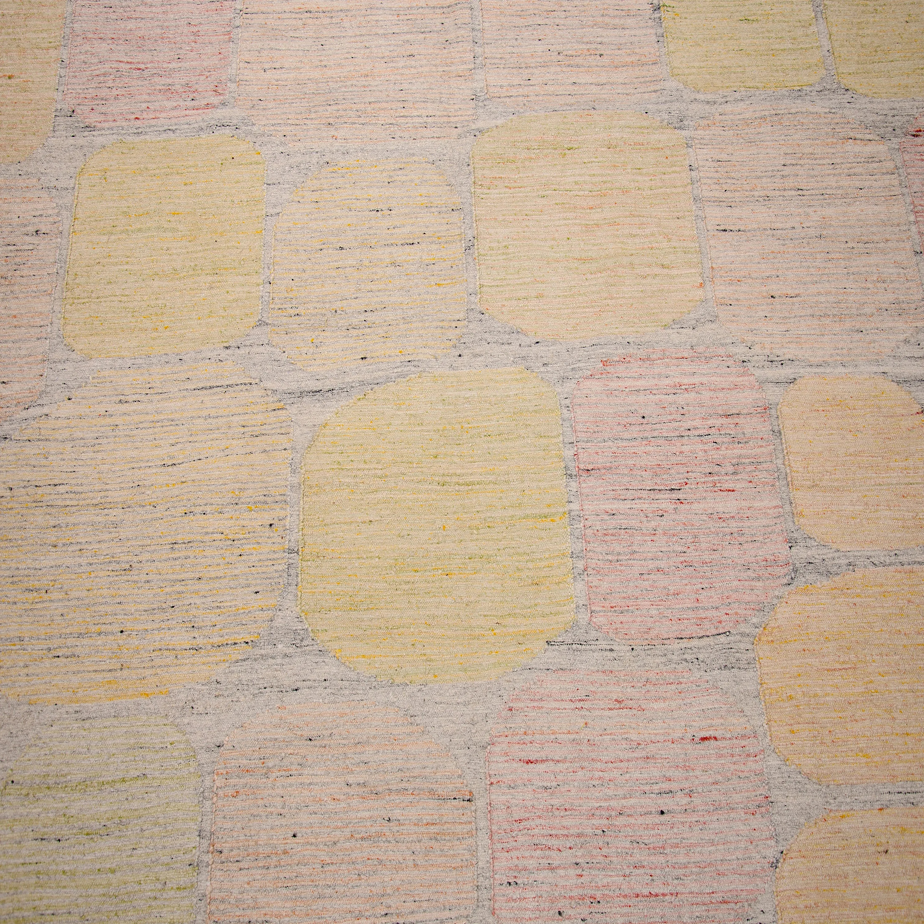 Multicolored Swedish Inspired Flatweave Art Silk Rug - 8' x 10'