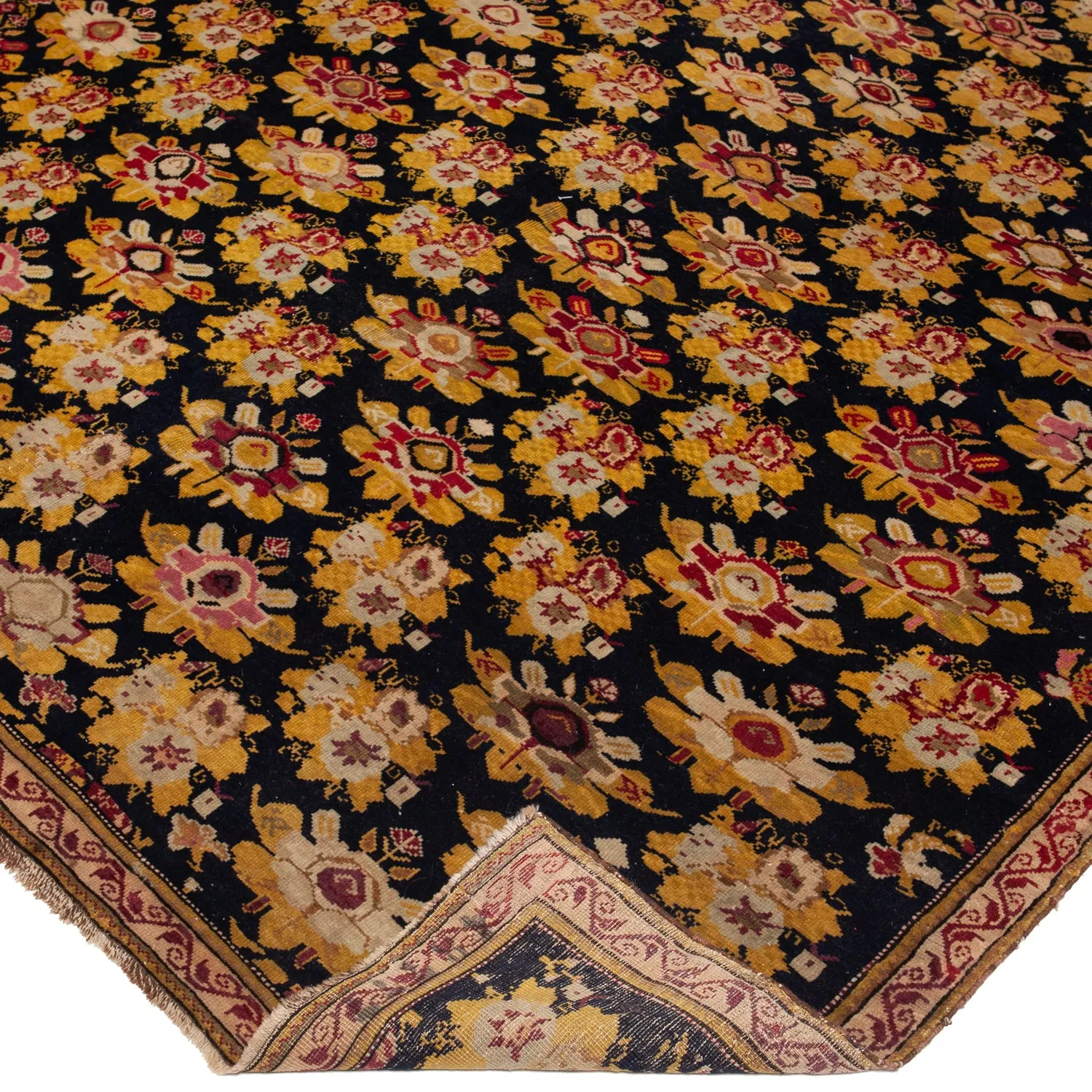 Multicolored Traditional Wool Rug - 6'11" x 19'