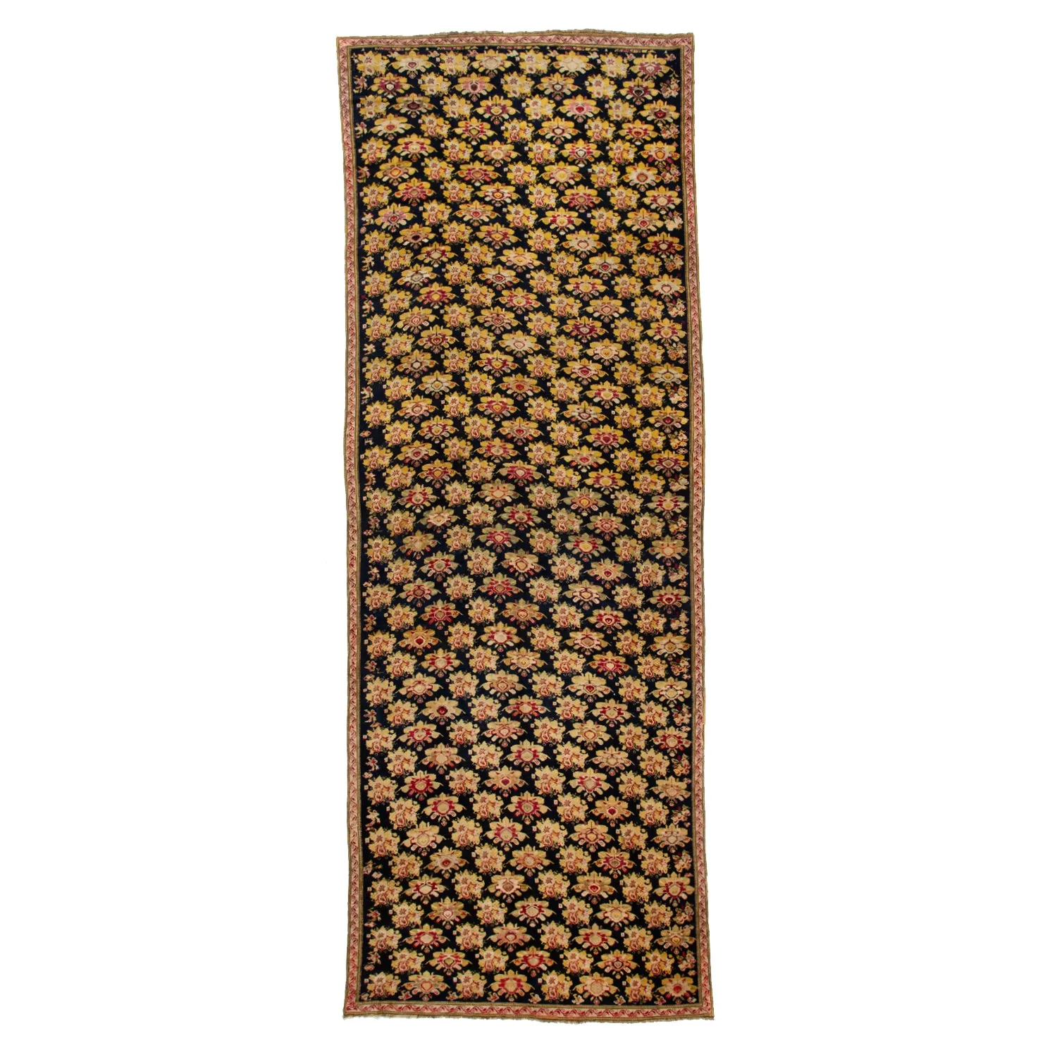 Multicolored Traditional Wool Rug - 6'11" x 19'