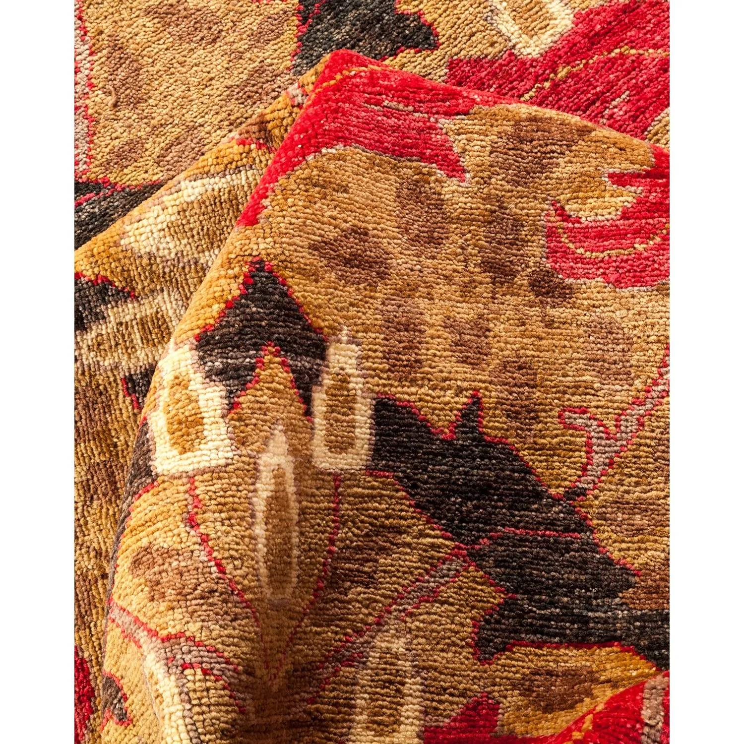 Multicolored Transitional Wool Rug - 7'10" x 9'10"