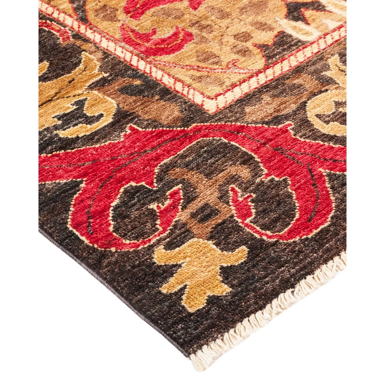 Multicolored Transitional Wool Rug - 7'10" x 9'10"