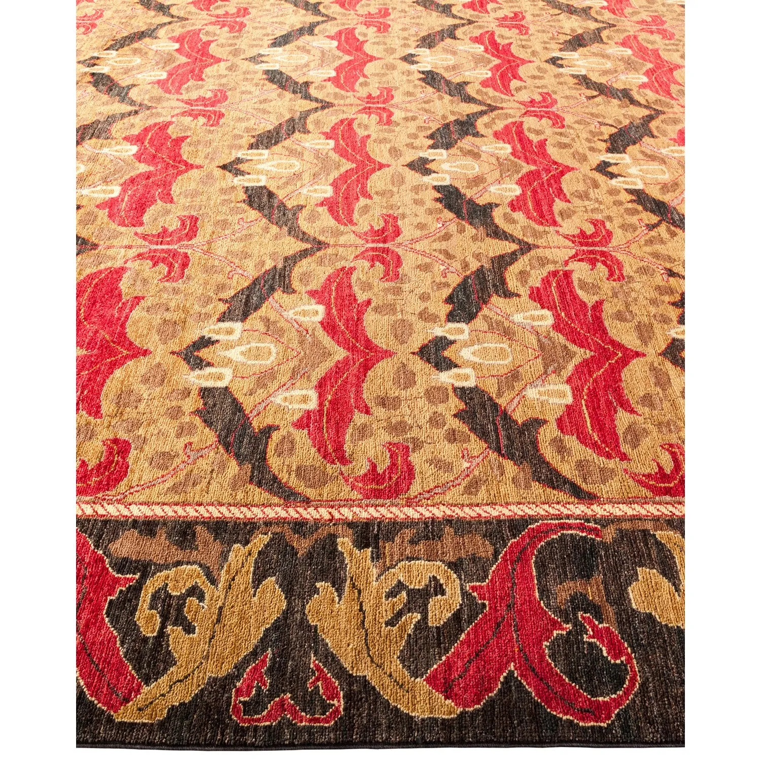 Multicolored Transitional Wool Rug - 7'10" x 9'10"