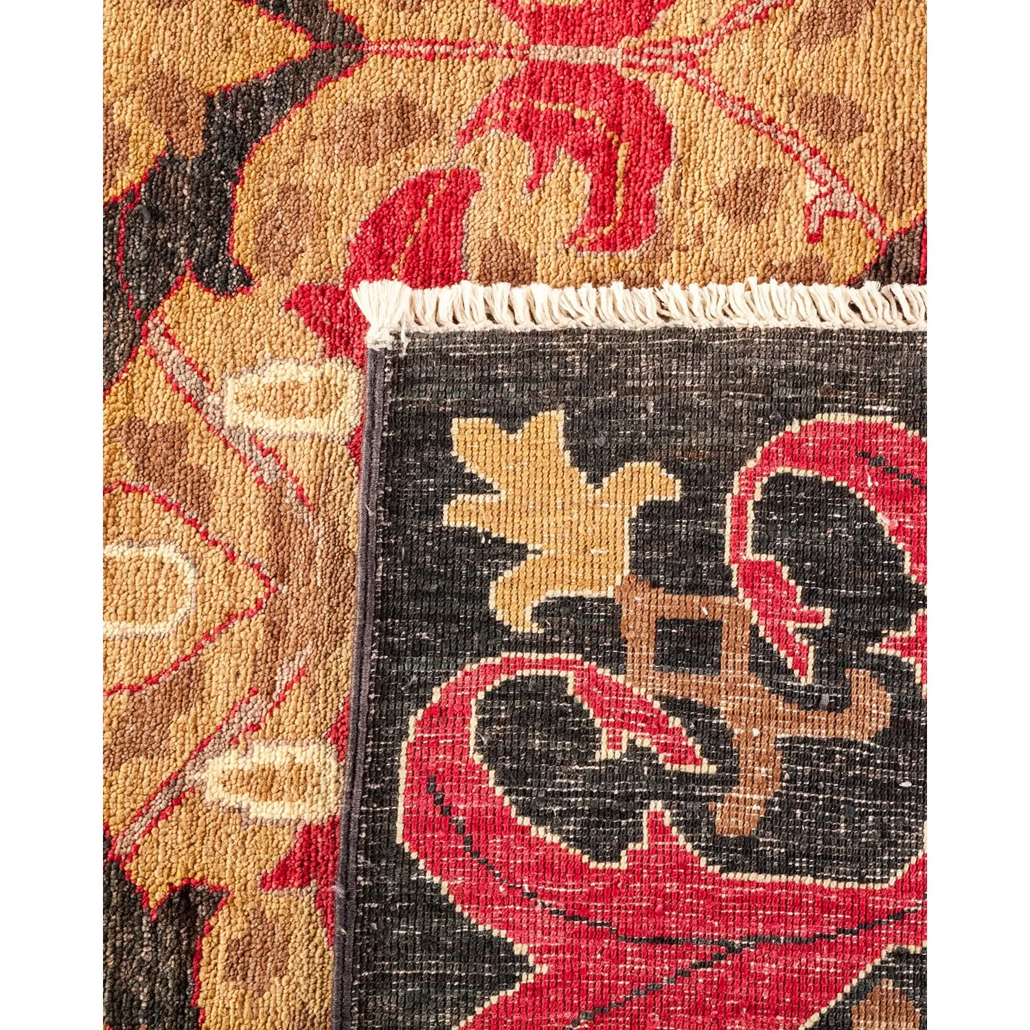 Multicolored Transitional Wool Rug - 7'10" x 9'10"