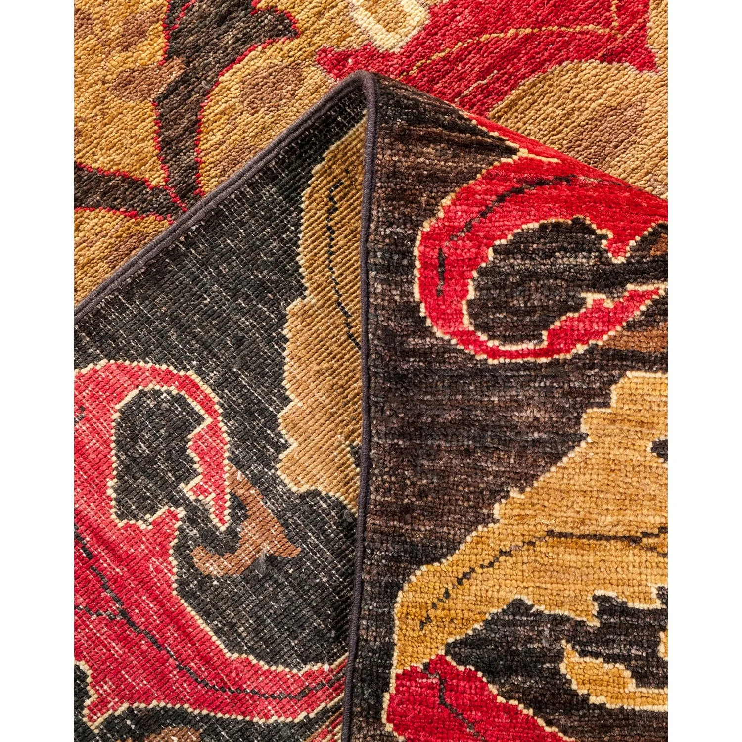 Multicolored Transitional Wool Rug - 7'10" x 9'10"