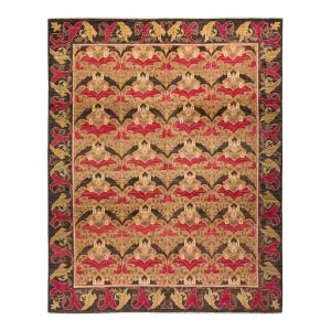 Multicolored Transitional Wool Rug - 7'10" x 9'10"