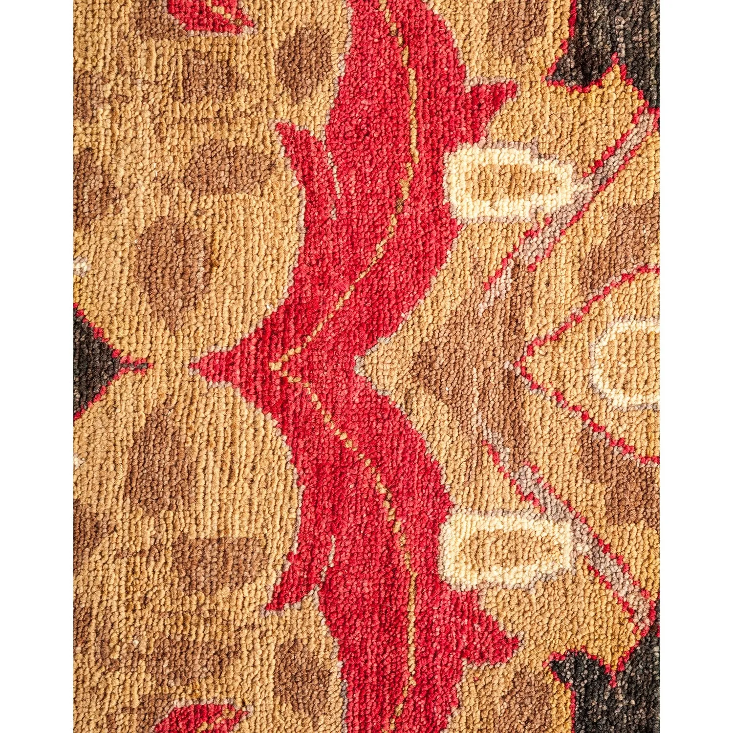 Multicolored Transitional Wool Rug - 7'10" x 9'10"