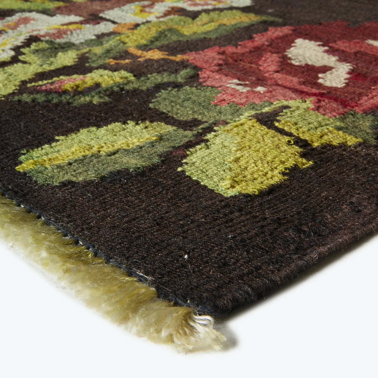 Multicolored Turkish Flatweave Wool Rug - 6'7" x 11'