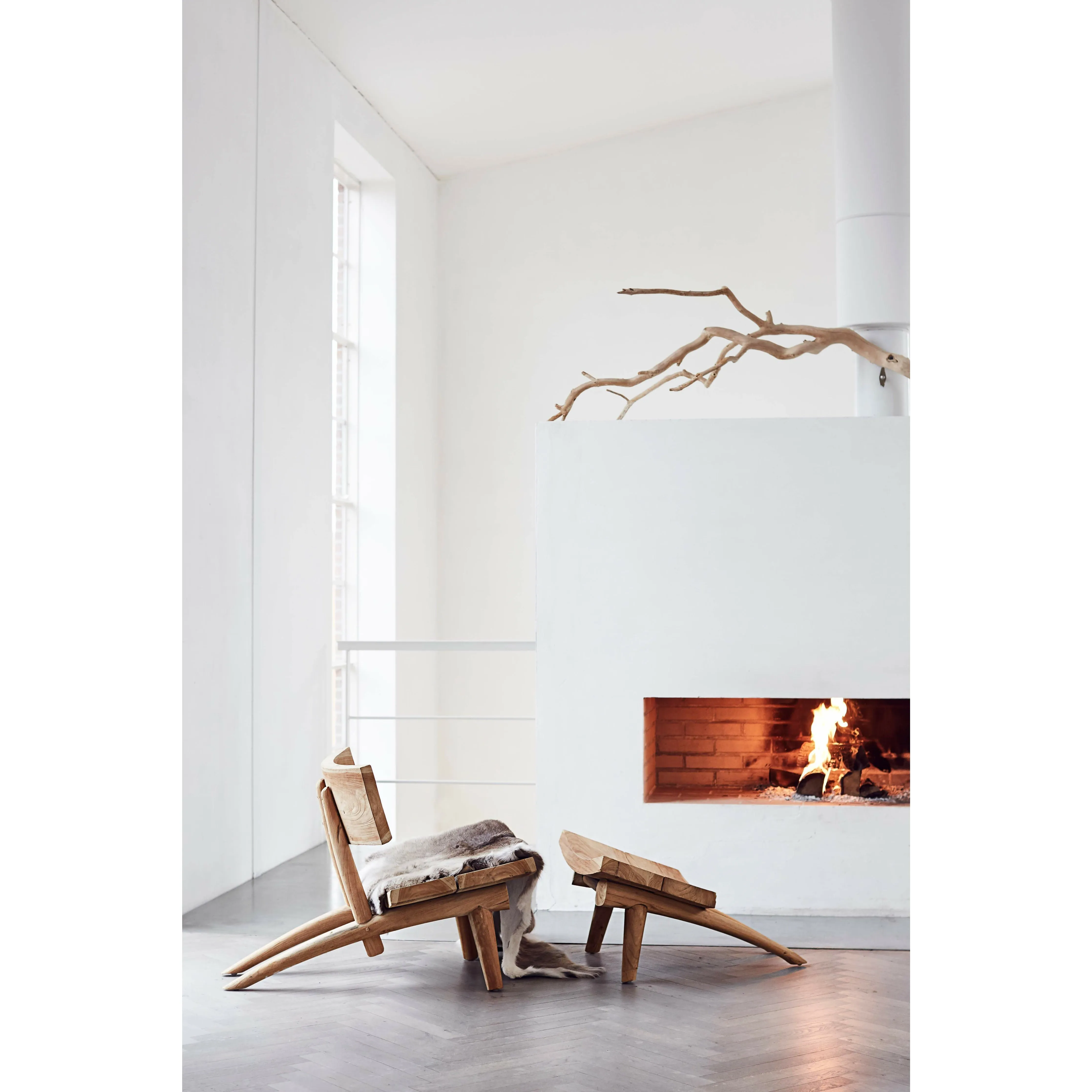 Muubs Dakota Chair Set Teak, 2 Piece