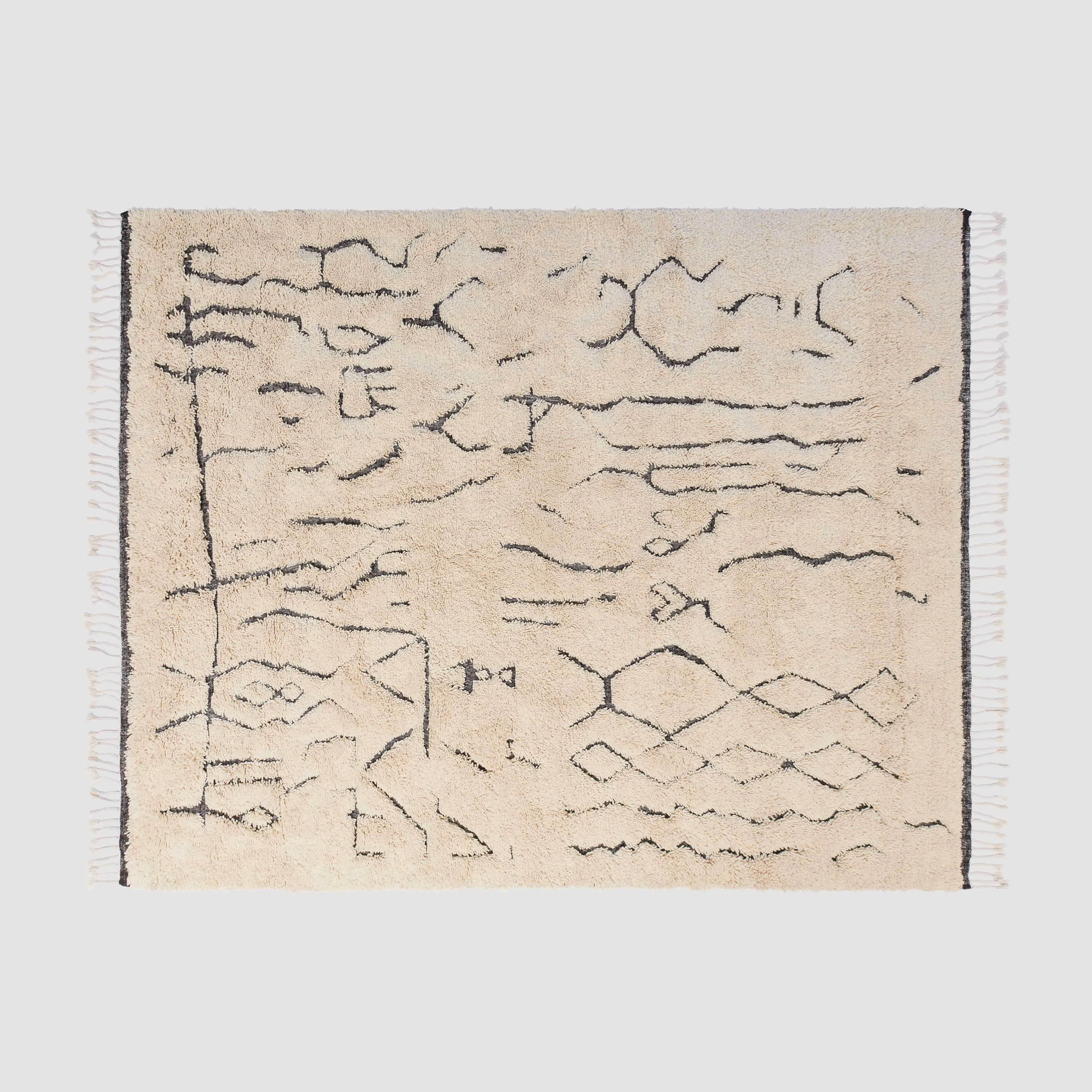 Nahla Hand-Knotted Beni Ourain Area Rug The Citizenry