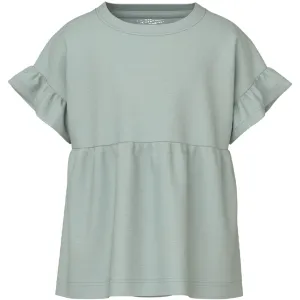 Name It Aqua Gray Vavina Top