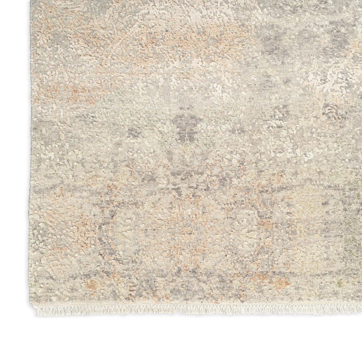 Natural Transitional Wool & Silk Rug - 9'1" X 12'4"
