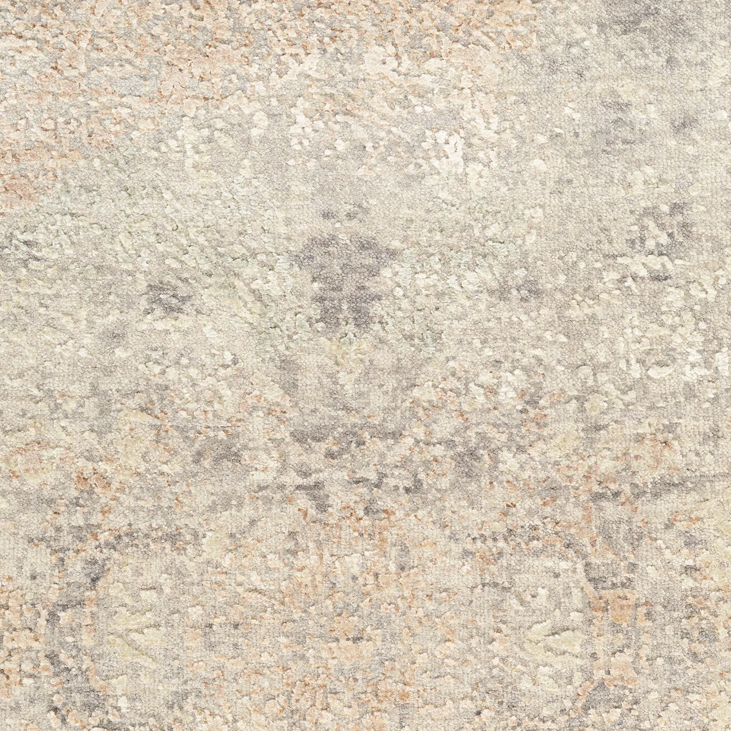 Natural Transitional Wool & Silk Rug - 9'1" X 12'4"