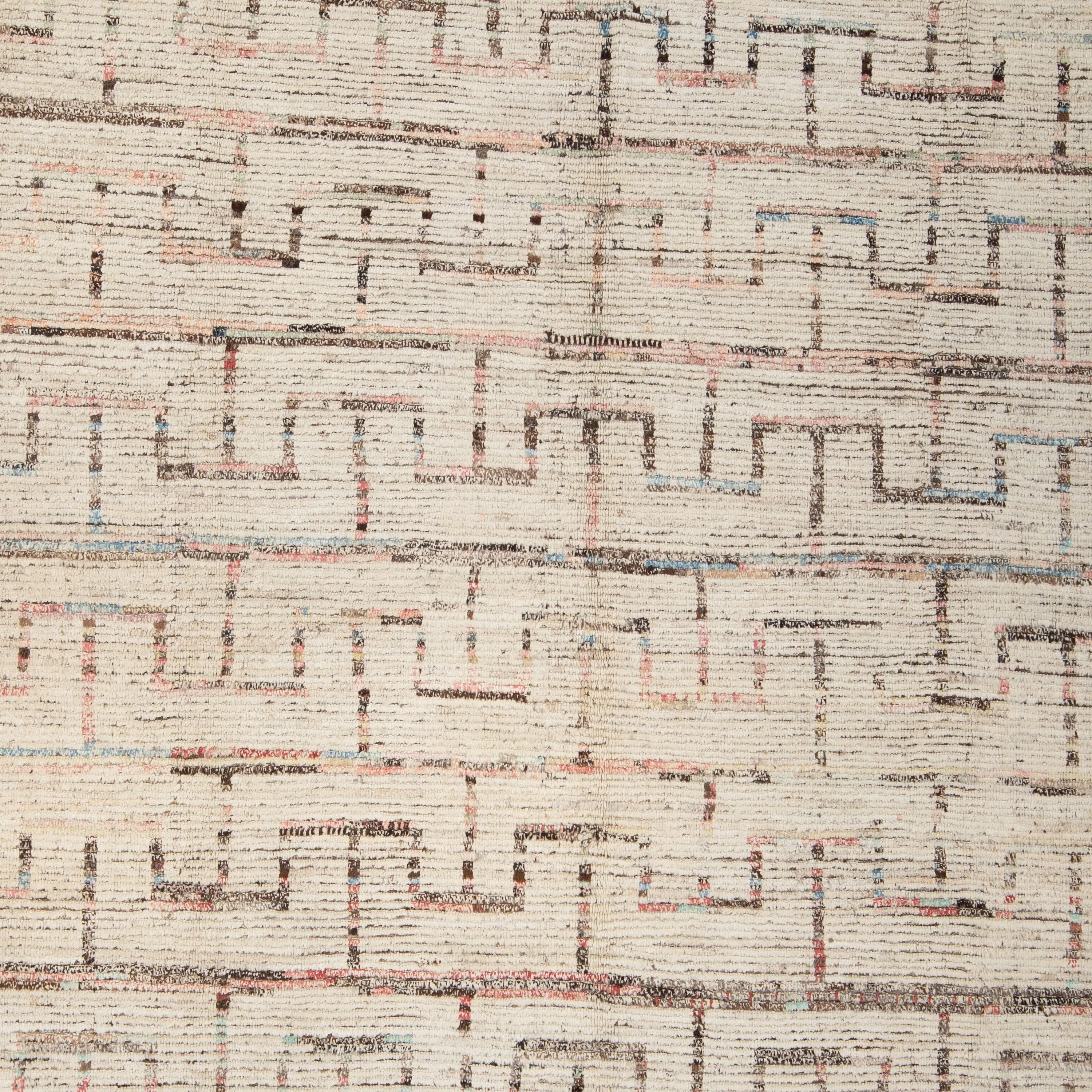 Natural Zameen Transitional Wool Rug - 10'4" x 12'3"