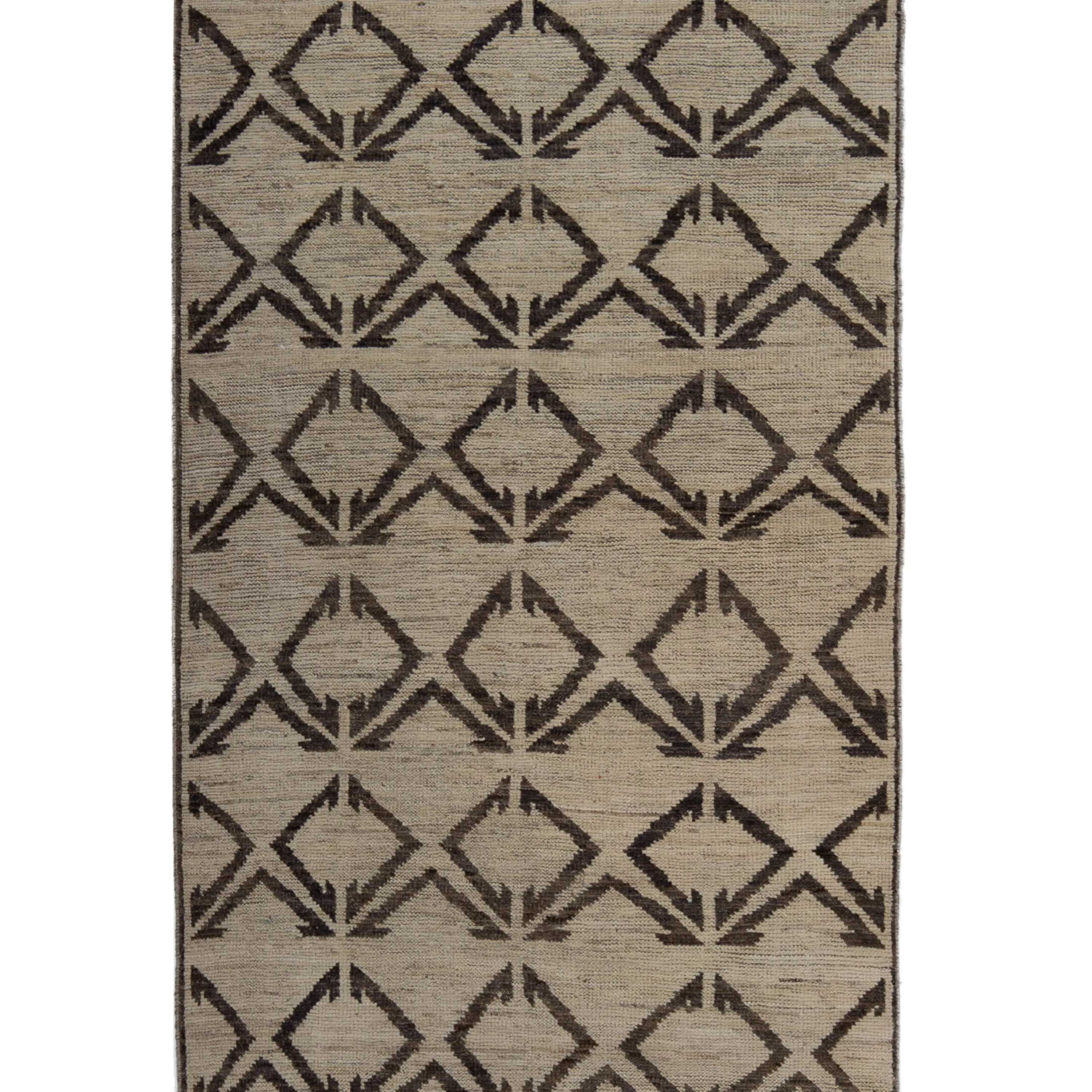 Natural Zameen Transitional Wool Runner - 3'7" x 13'7"