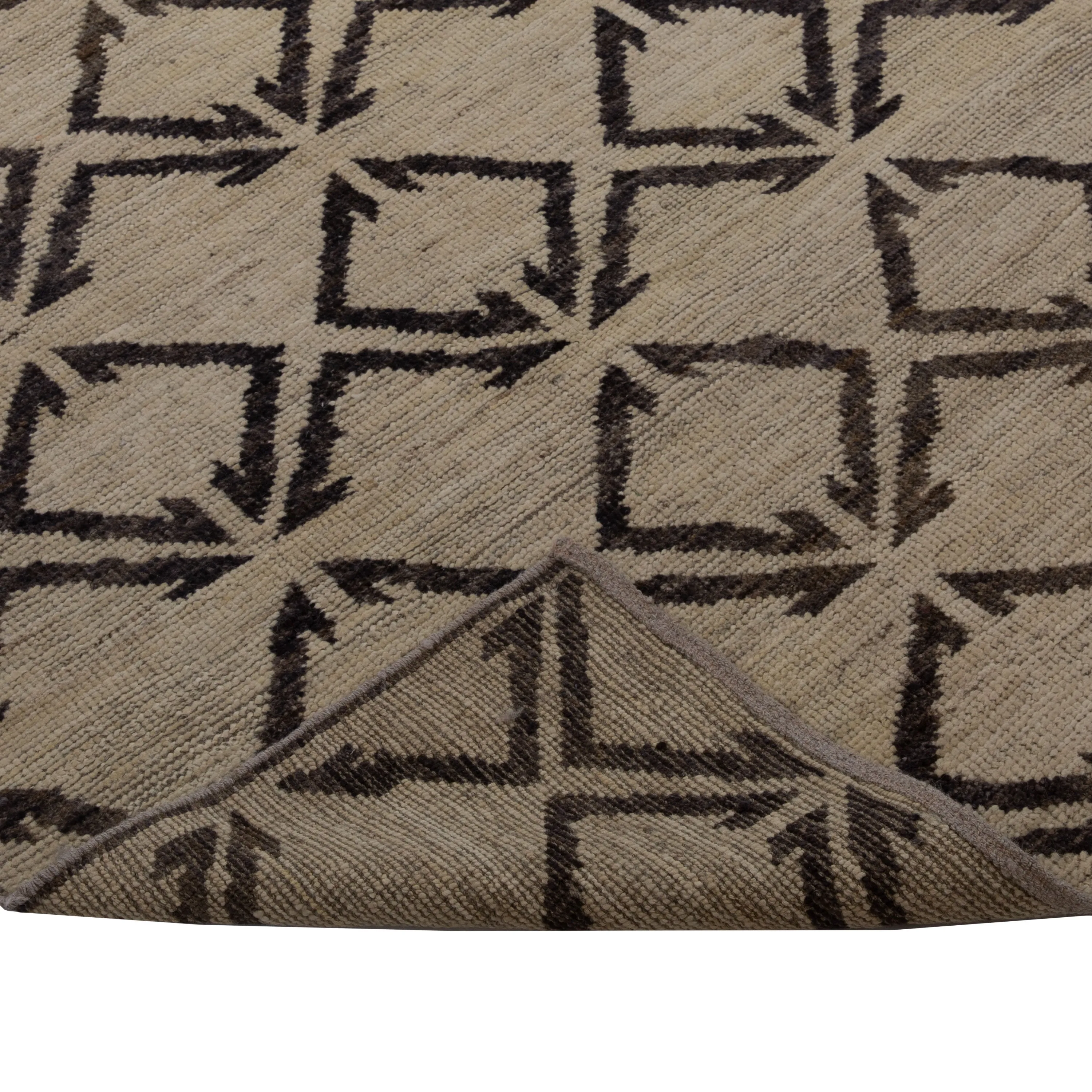 Natural Zameen Transitional Wool Runner - 3'7" x 13'7"