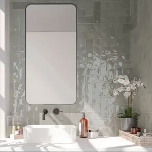 Nolita Gris Porcelain Wall Tile 6.5x20cm Glossy