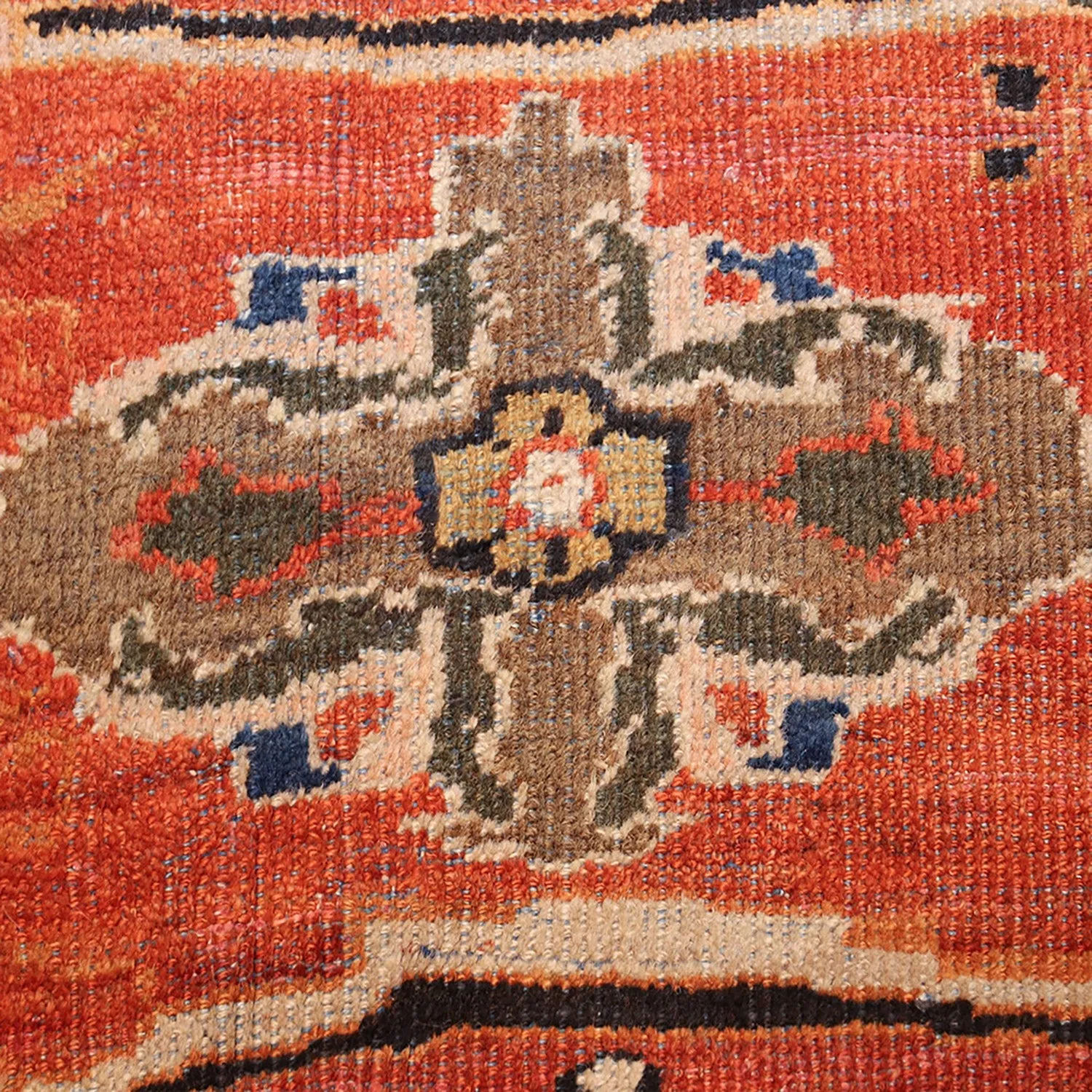 Orange Antique Persian Sultanabad Rug - 14'5" x 21'9"