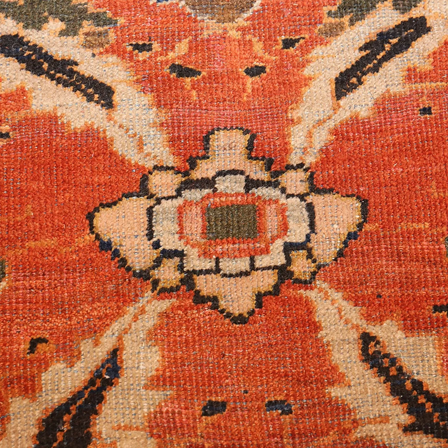 Orange Antique Persian Sultanabad Rug - 14'5" x 21'9"