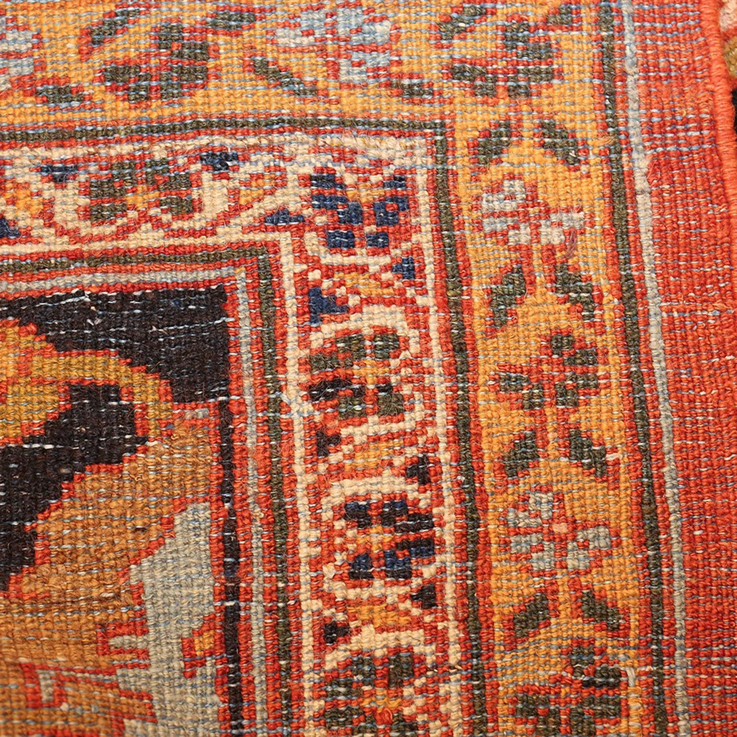 Orange Antique Persian Sultanabad Rug - 14'5" x 21'9"