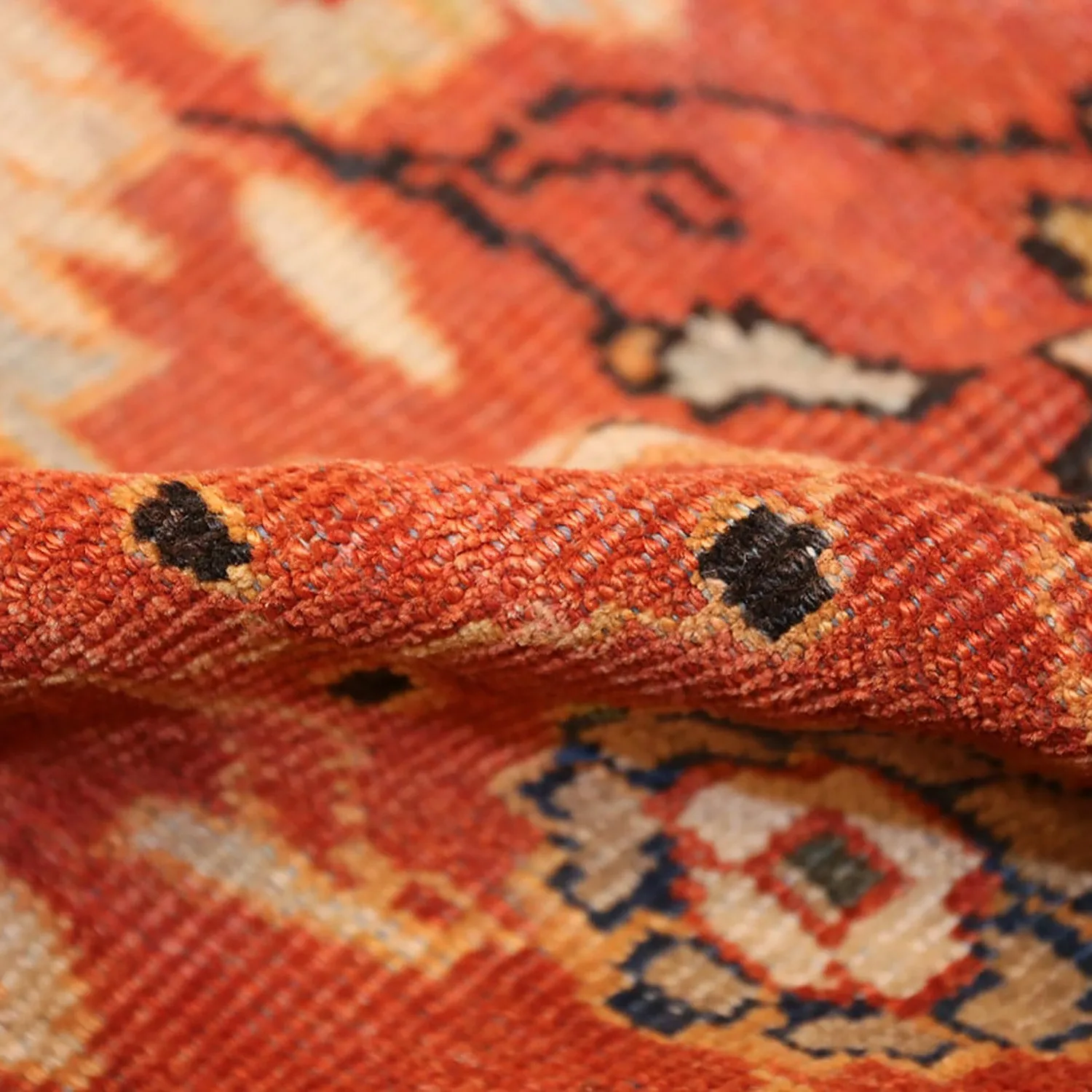 Orange Antique Persian Sultanabad Rug - 14'5" x 21'9"