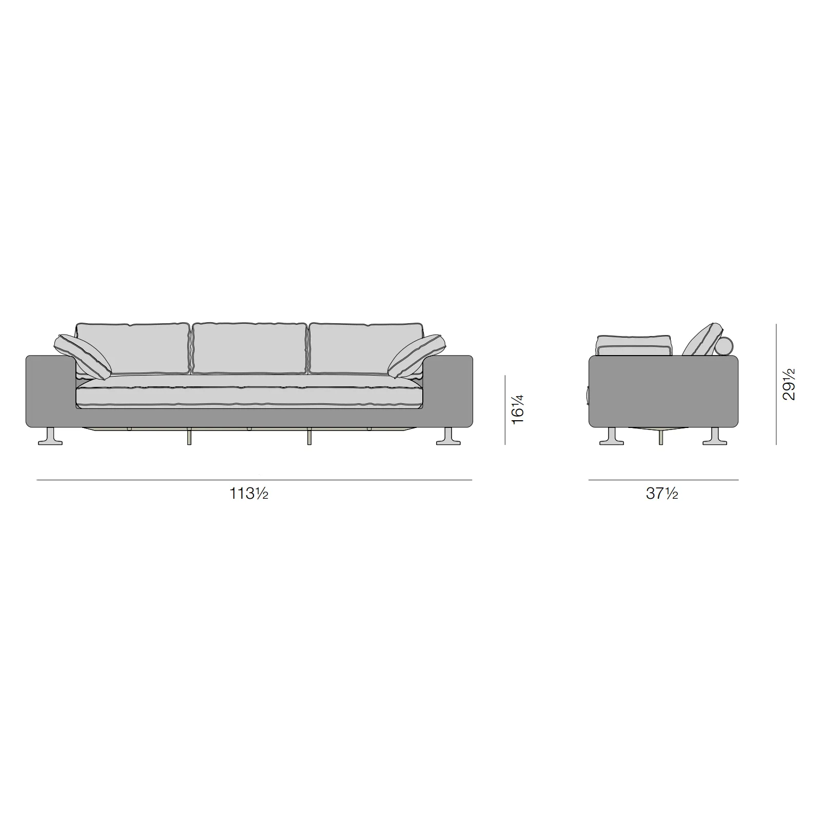PAROS 3-Seater Sofa