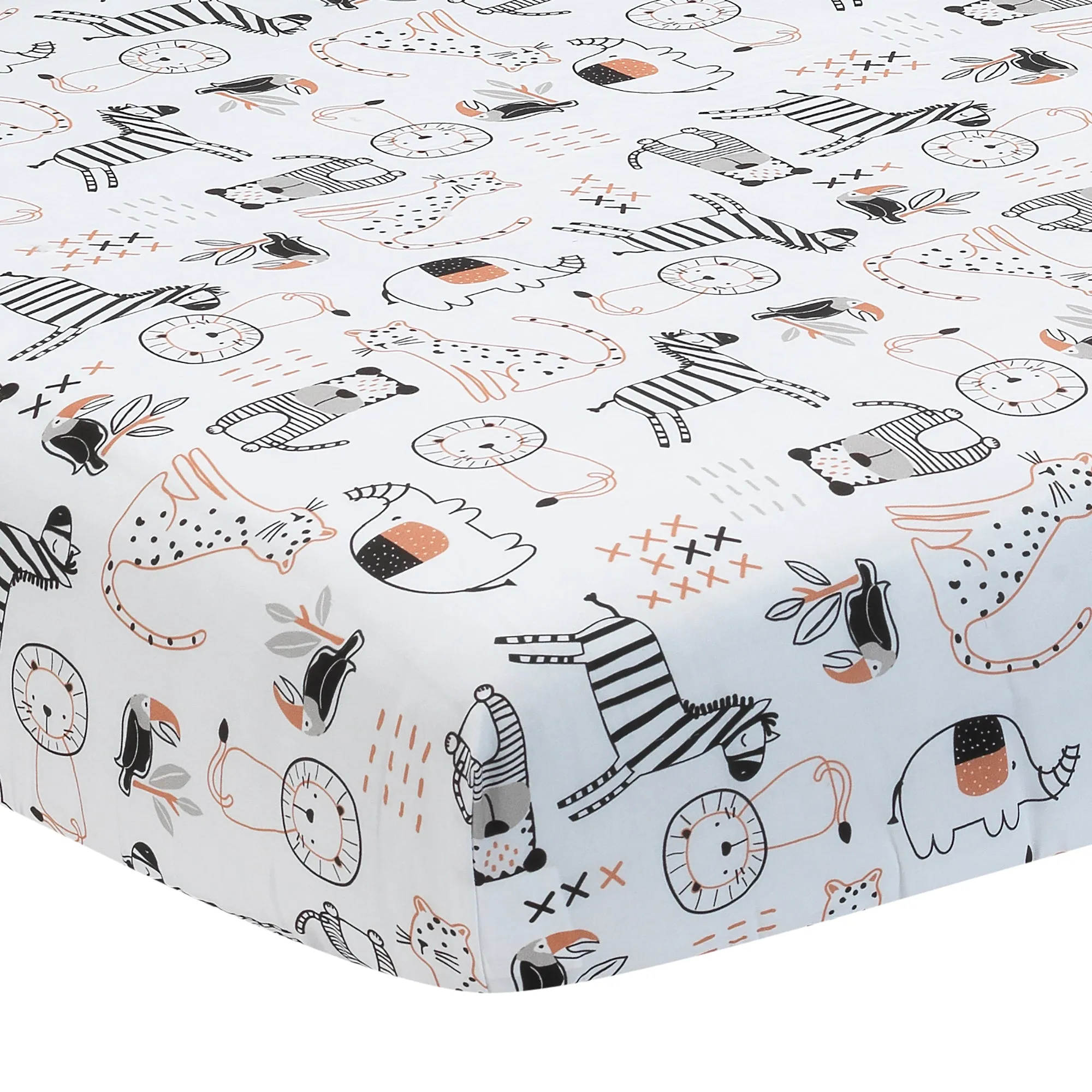 Patchwork Jungle 4-Piece Bedding Set