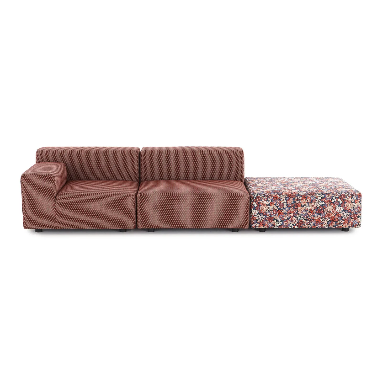 Plastics Outdoor Liberty 2-Seater Sofa with Pouf