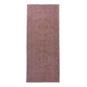Purple Overdyed Wool Runner - 4'10" x 11'7"
