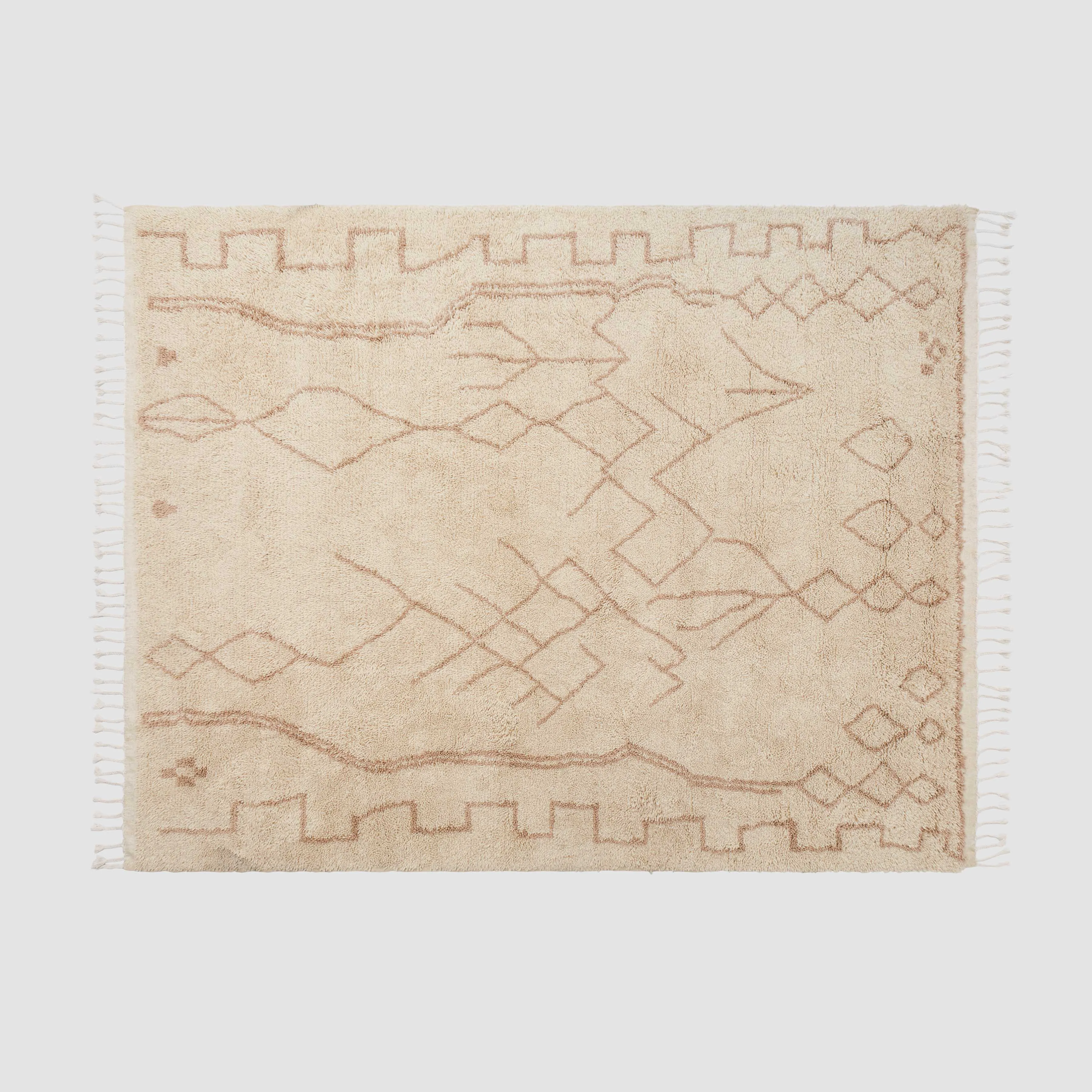 Rahim Hand-Knotted Beni Ourain Area Rug The Citizenry