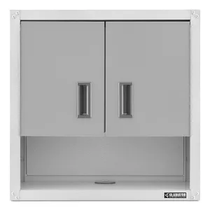 Ready-to-assemble 3/4 Door Wall Gearbox - Gray Slate Storage Solution