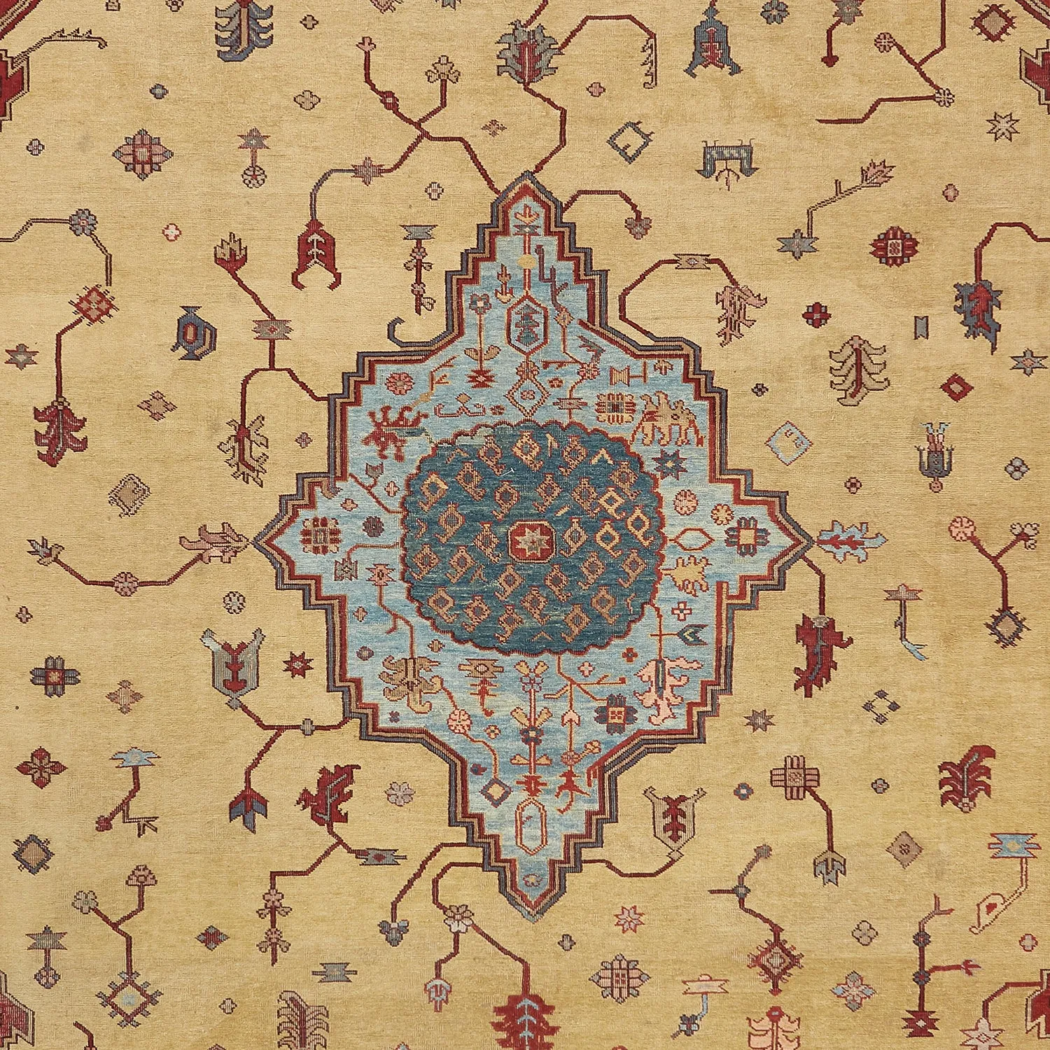 Red Antique Turksih Sivas Rug - 10' x 14'5"