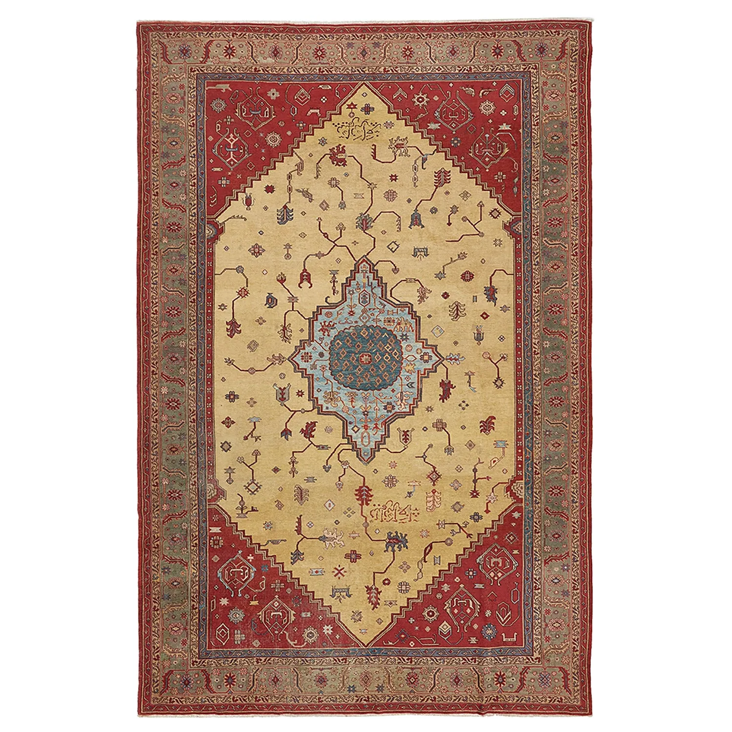 Red Antique Turksih Sivas Rug - 10' x 14'5"