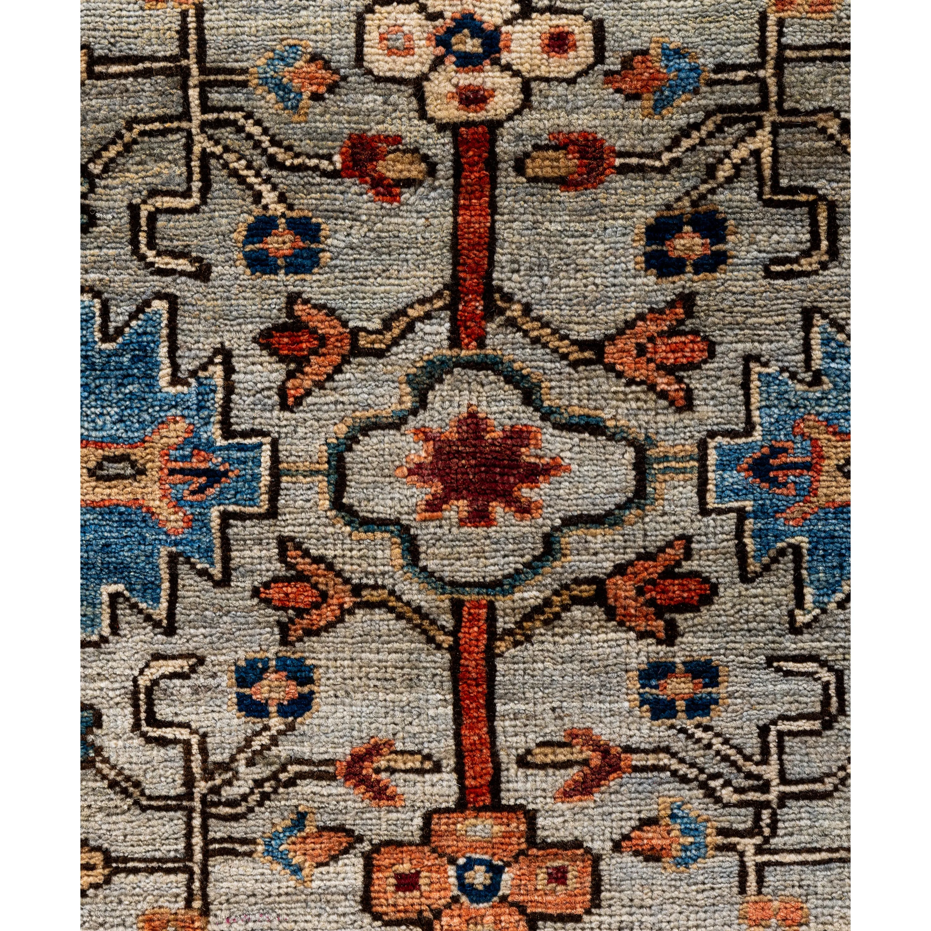 Red Traditional Serapi Wool Rug - 9'1" x 12'2"