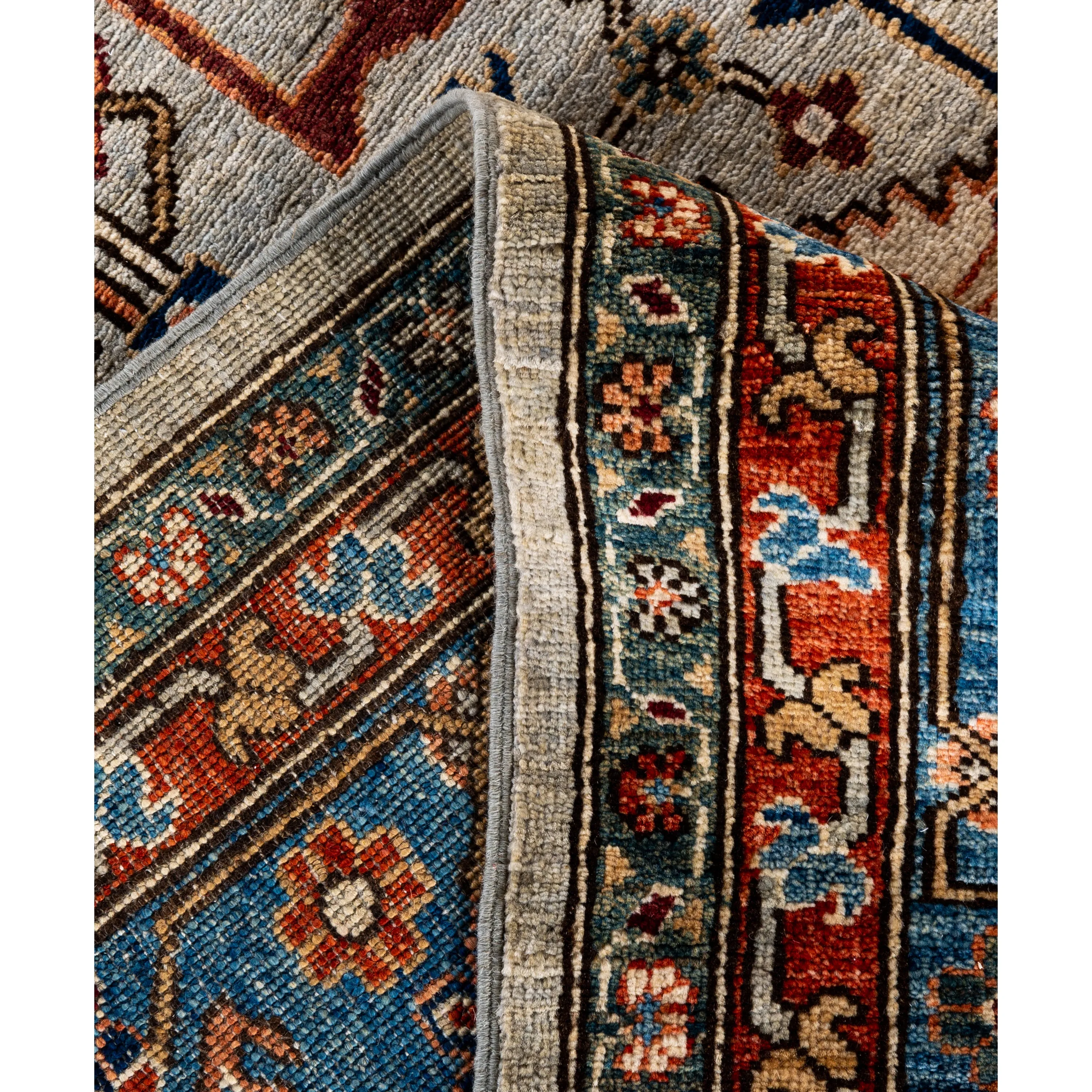 Red Traditional Serapi Wool Rug - 9'1" x 12'2"