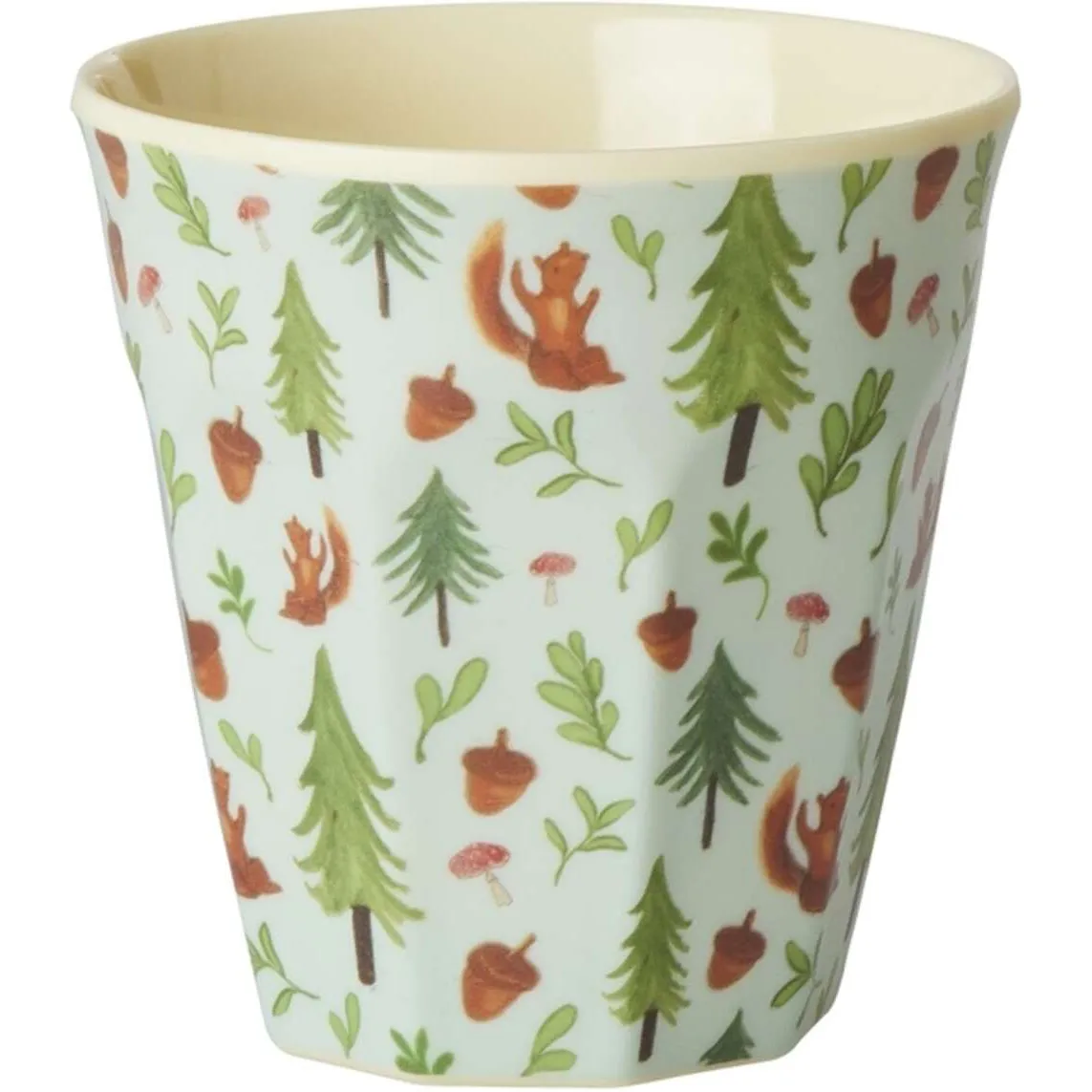 Rice DK Melamine Kids Cup with Blue Happy Forest Print - Small - 160 ml