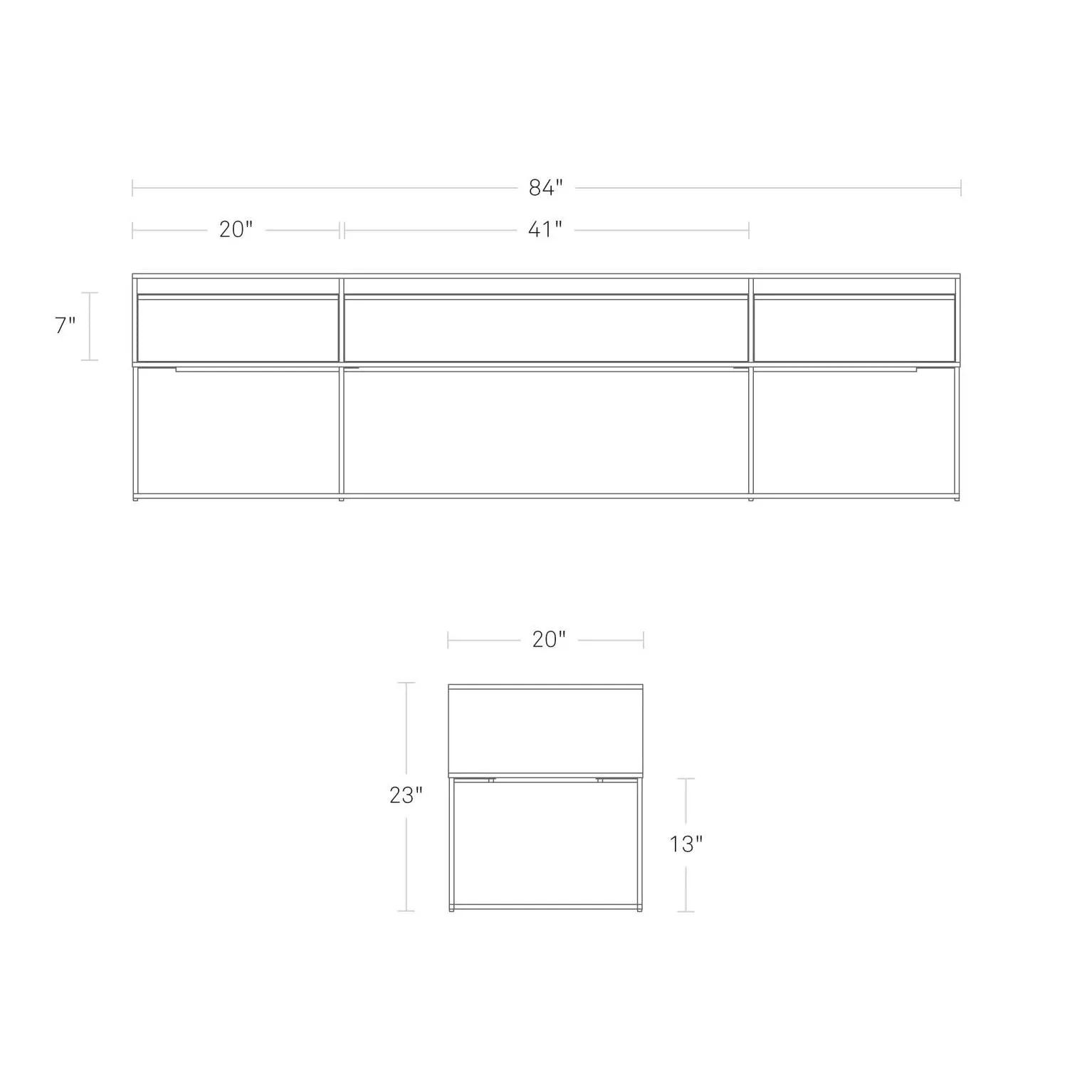 Rule Long and Low Dresser