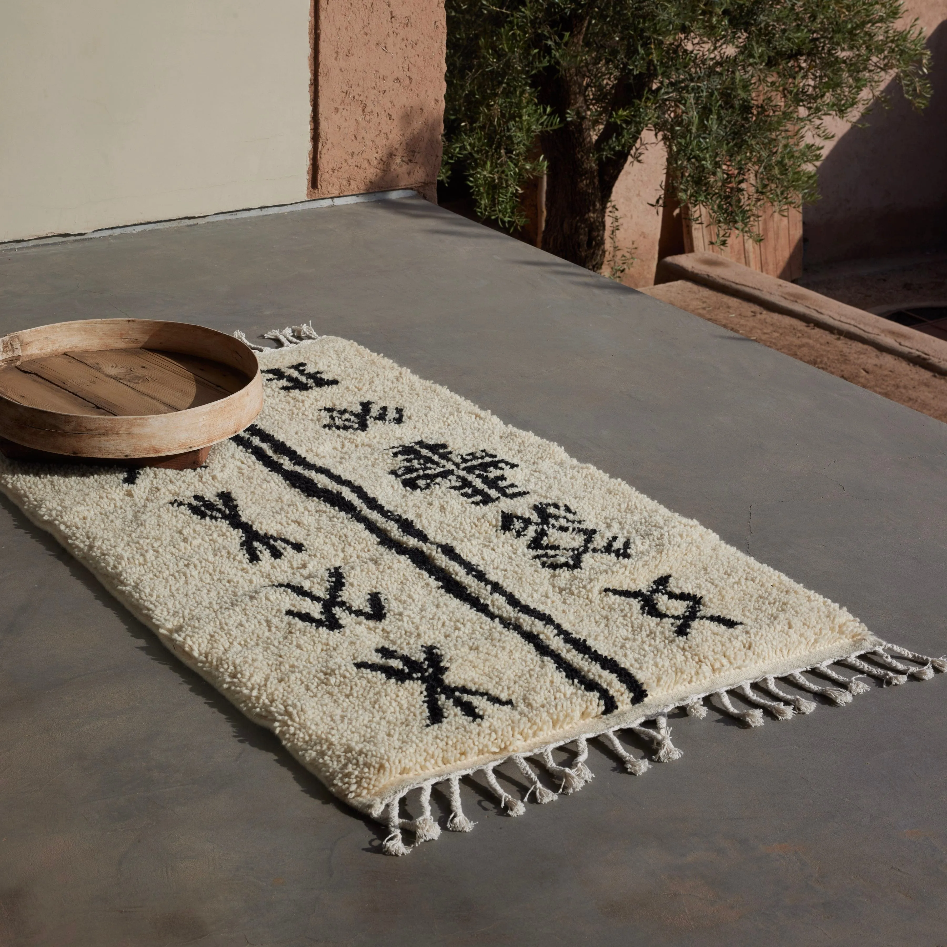 Salima Hand-Knotted Beni Ourain Accent Rug The Citizenry