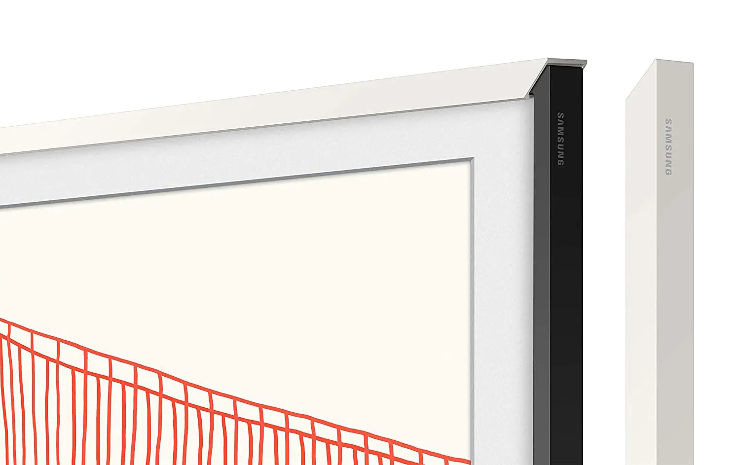 Samsung Modern White 43" Customizable Frame for 2021 The Frame TV - VG-SCFA43WTBZA