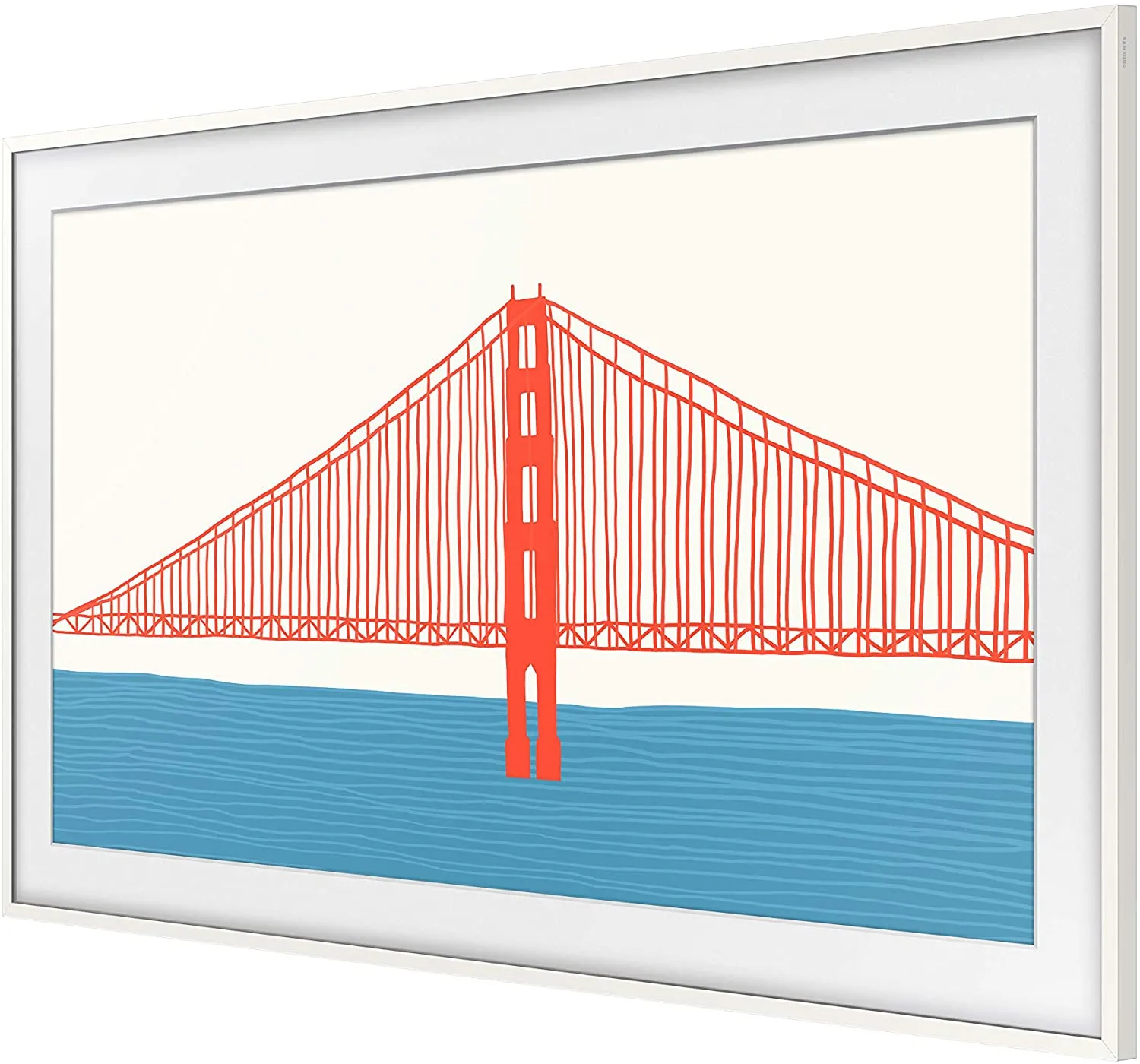 Samsung Modern White 55" Customizable Frame for 2021 The Frame TV - VG-SCFA55WTBZA
