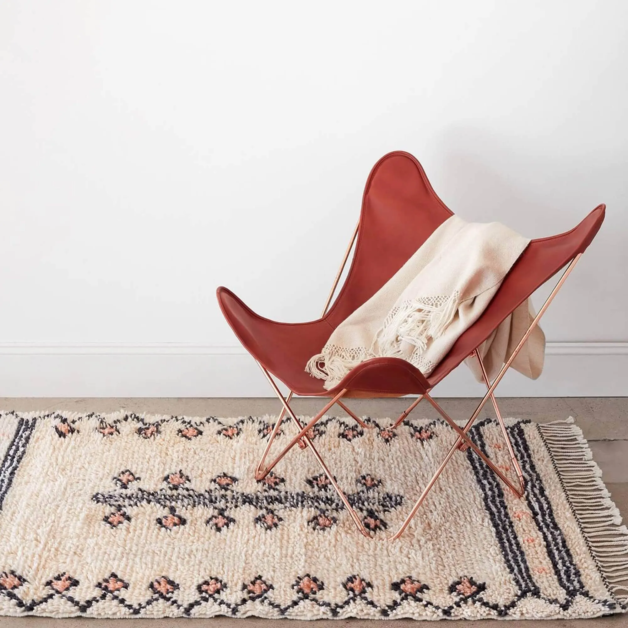 Sana Hand-Knotted Beni Ourain Accent Rug The Citizenry