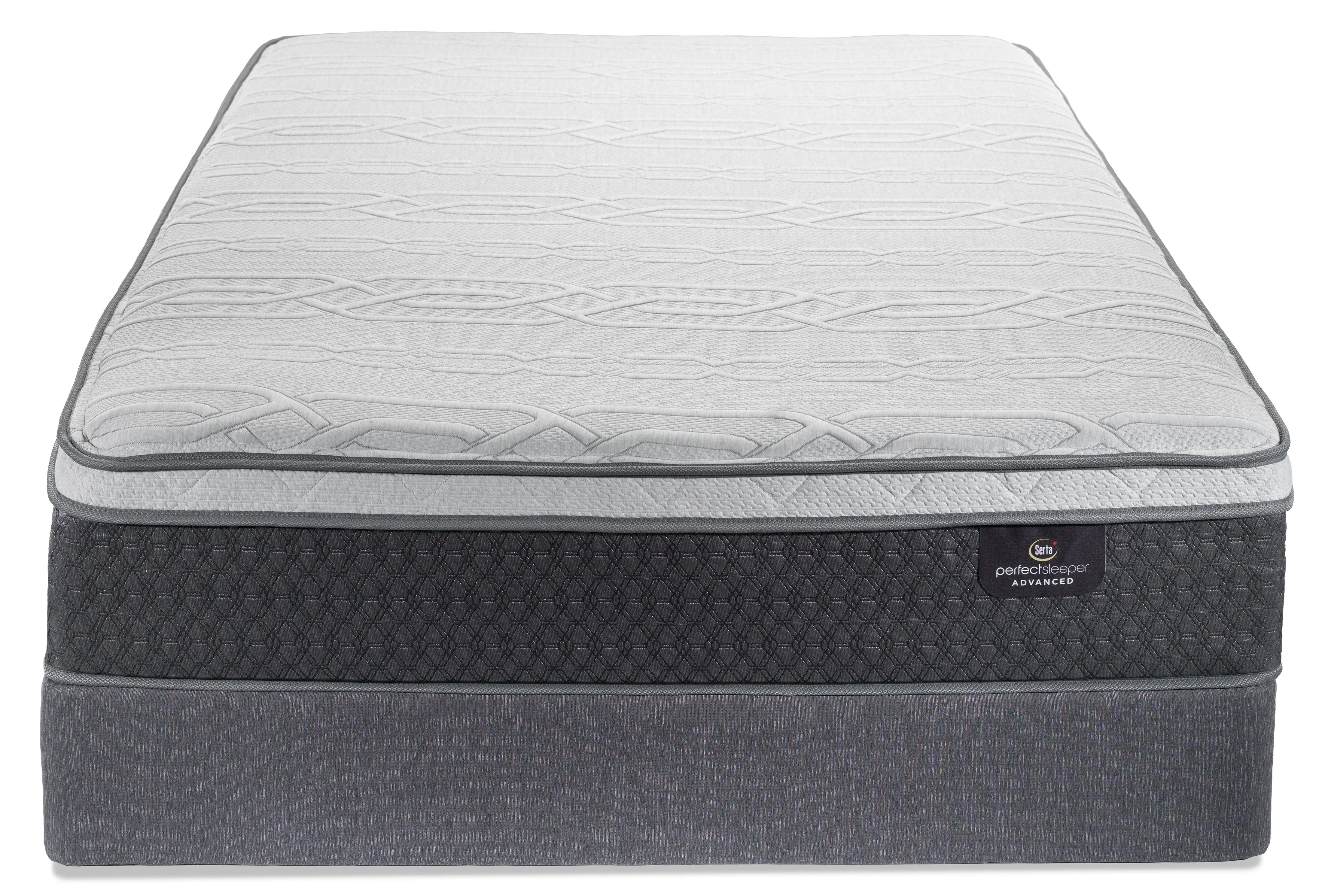 Serta Lush Plush Queen Mattress and Low-Profile Boxspring Set