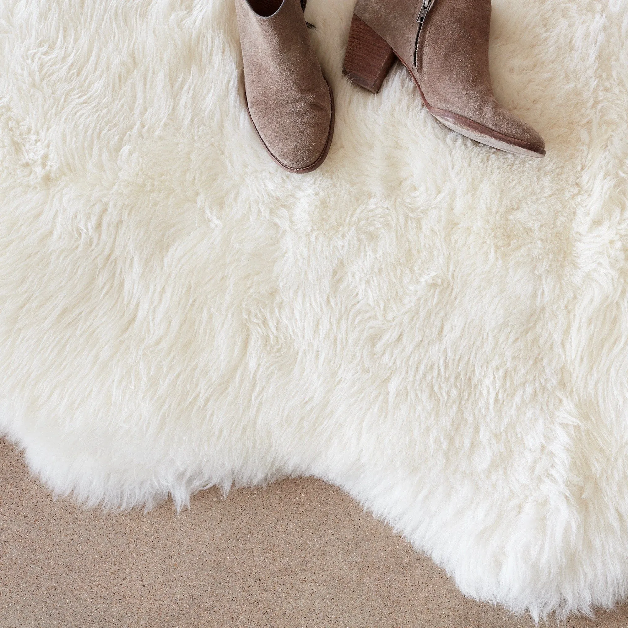 Sheepskin Accent Rug - White The Citizenry